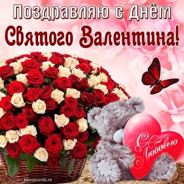 Огромный букет роз на День Святого Валентина